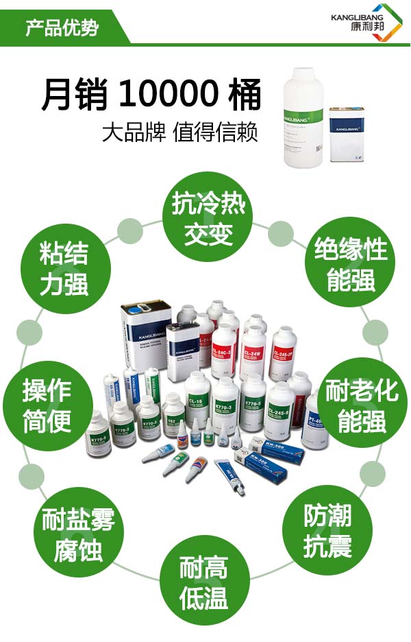 加热快速固化硅胶粘硅胶胶水KL-301AB产品优势